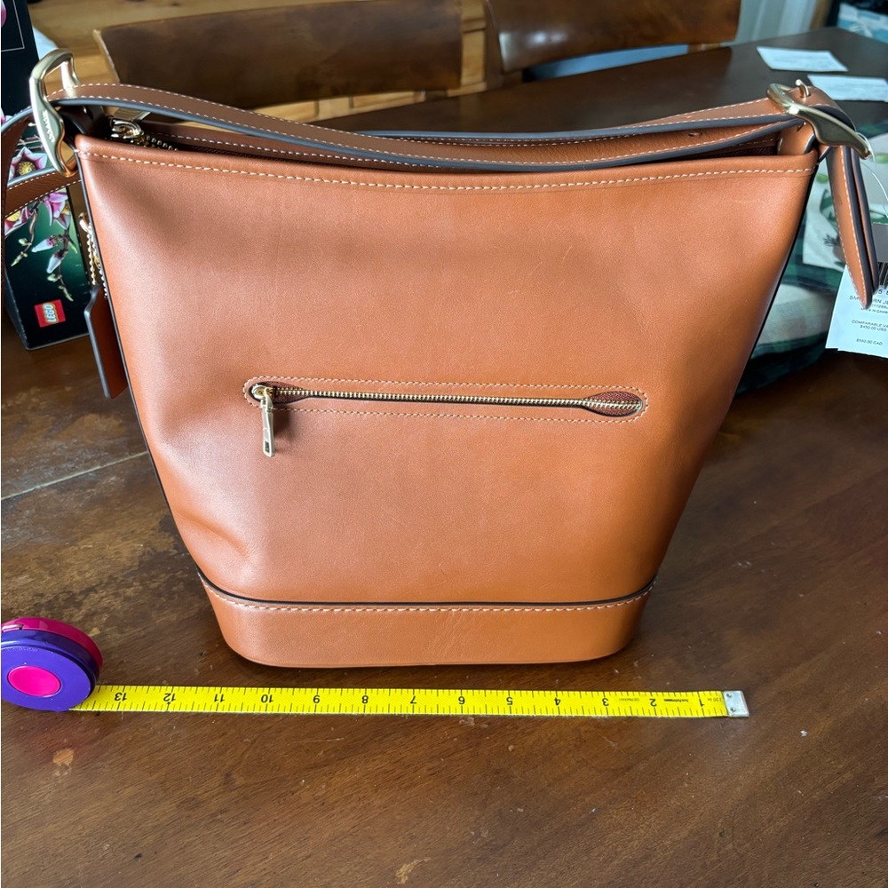 New Coach Caramel Leather Tote